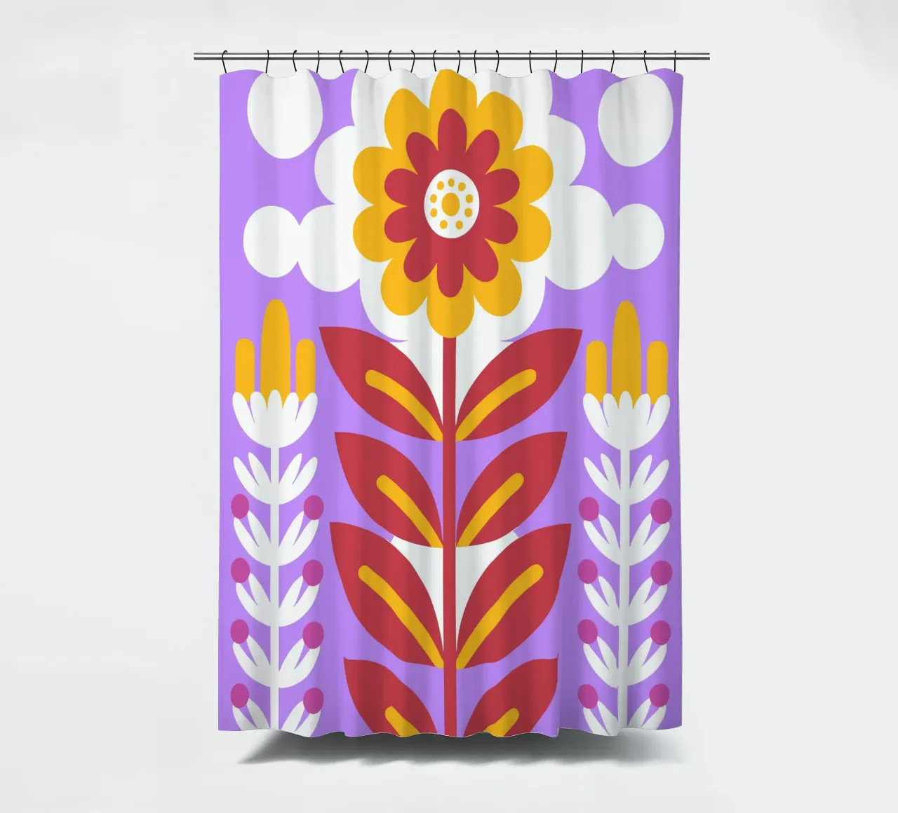 Lavender flowers shower curtain by FLOWER PLACE SHOP