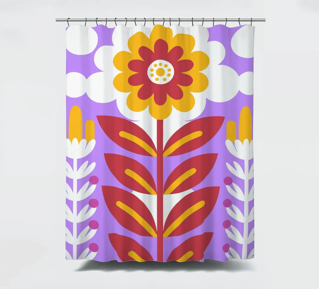 Lavender flowers shower curtain by FLOWER PLACE SHOP