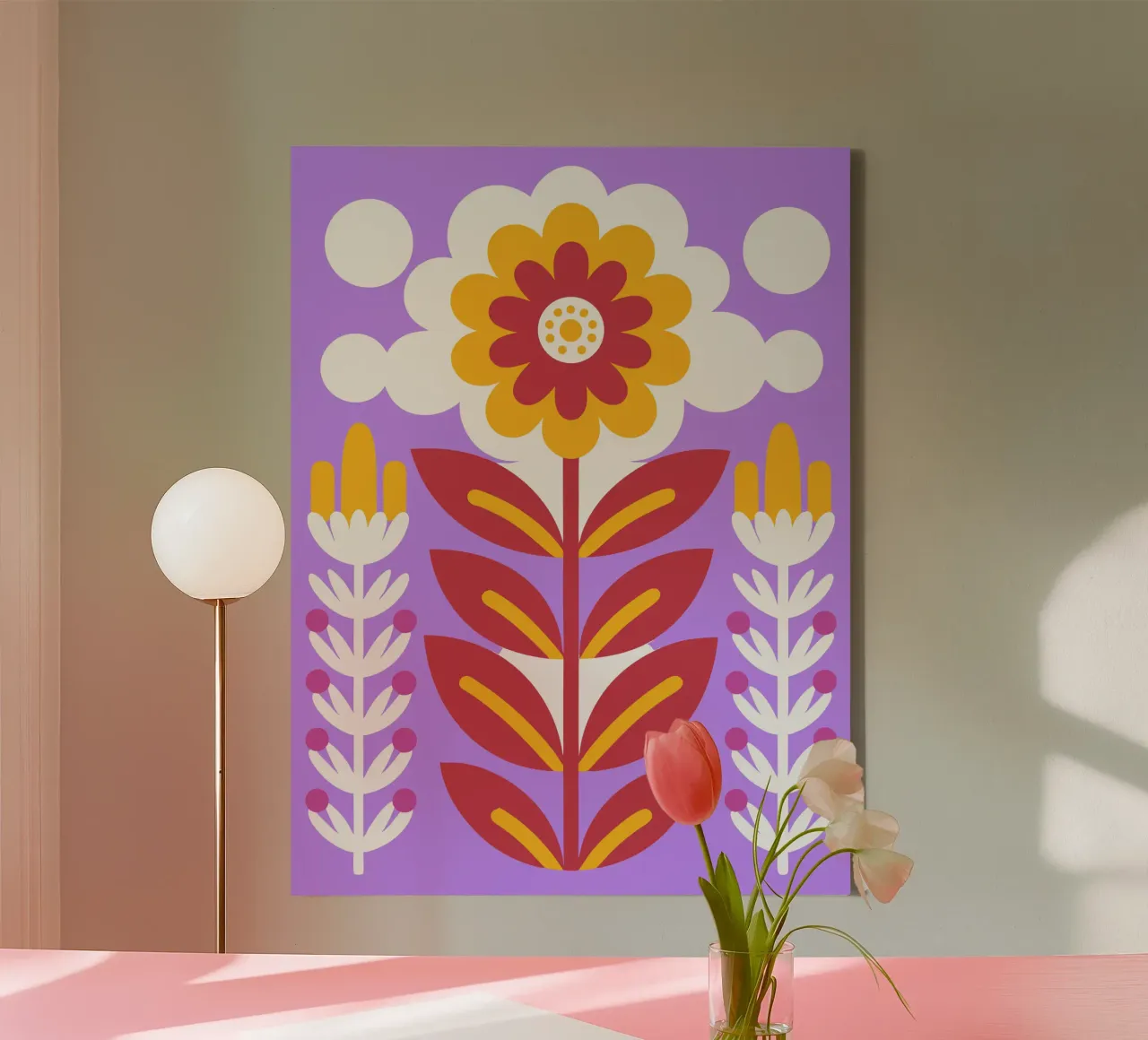 Lavender flowers canvas by FLOWER PLACE SHOP