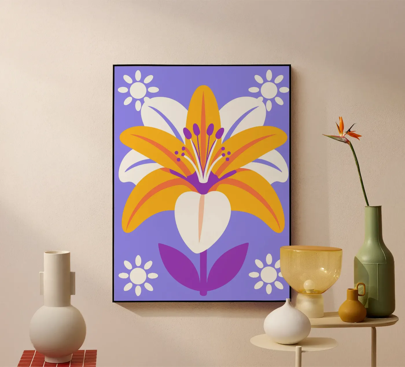 Lilies plexiglass da FLOWER PLACE SHOP