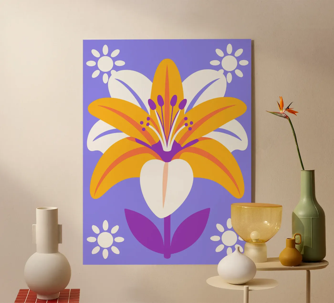 Lilies plexiglass da FLOWER PLACE SHOP