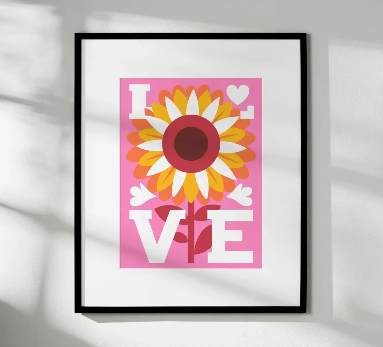 La bellezza dei girasoli poster con telaio in legno da FLOWER PLACE SHOP