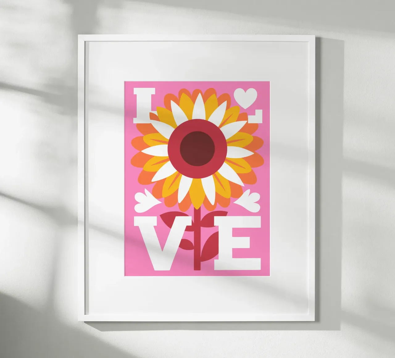 La bellezza dei girasoli poster con telaio in legno da FLOWER PLACE SHOP