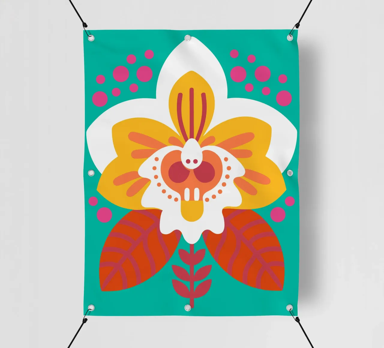 Fiore di orchidea telo in pvc da FLOWER PLACE SHOP