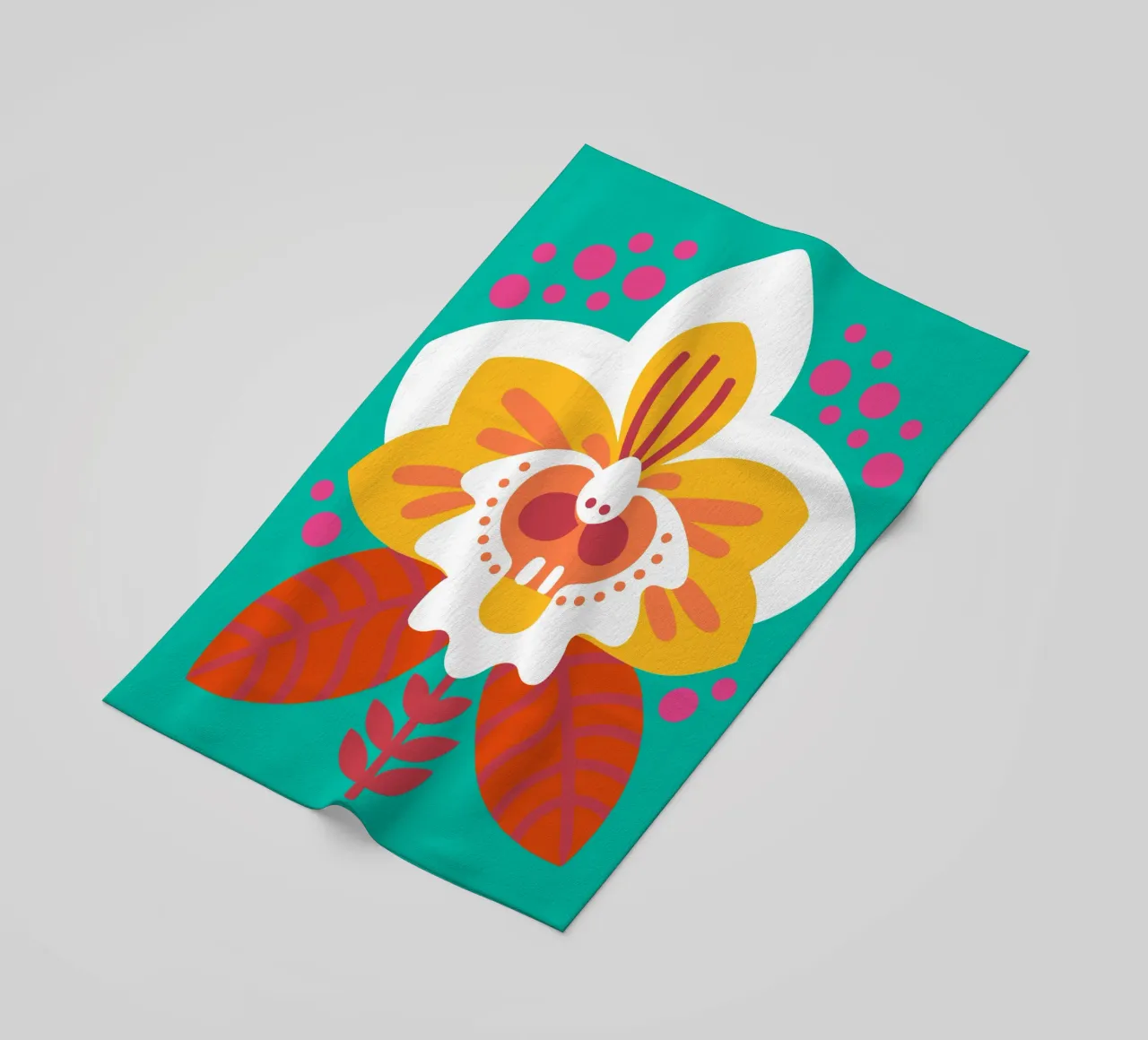 Fiore di orchidea telo mare da FLOWER PLACE SHOP
