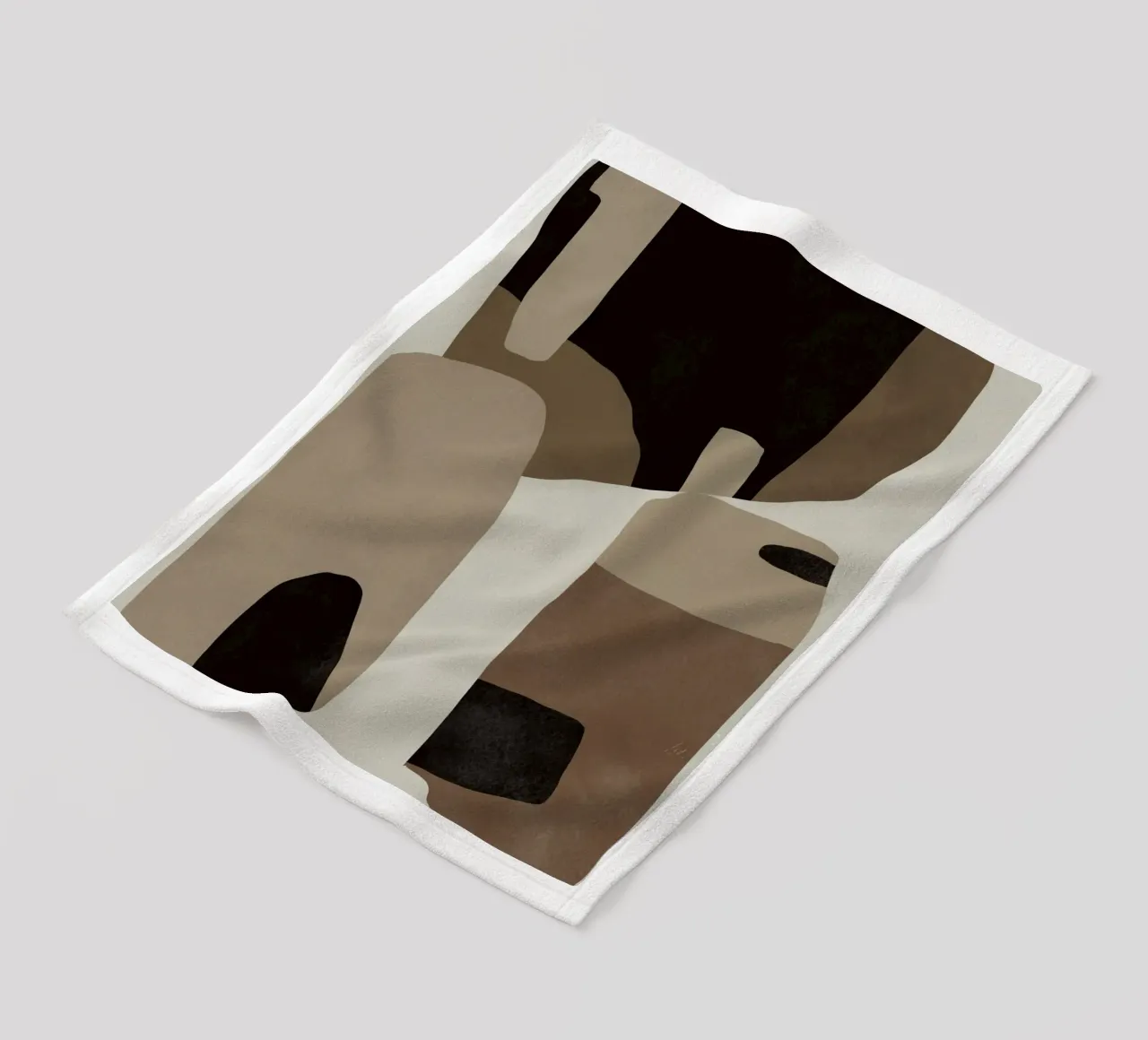 Inspo minimal neutral abstract 07 coperta in pile da Little Dean