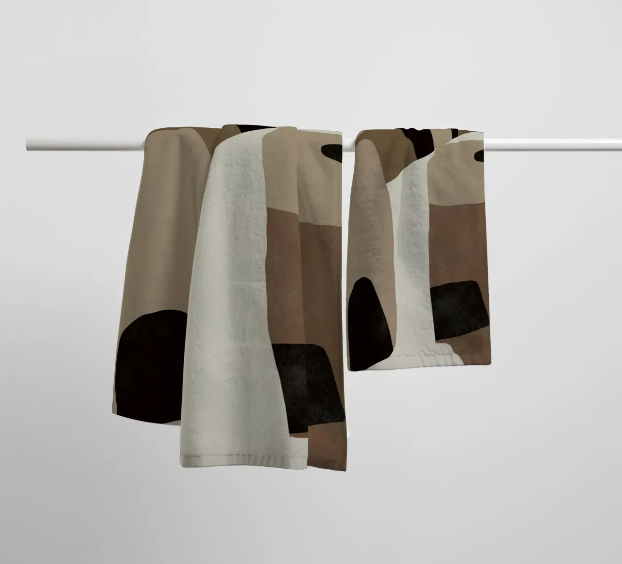 Inspo minimal neutral abstract 07 asciugamano da bagno da Little Dean