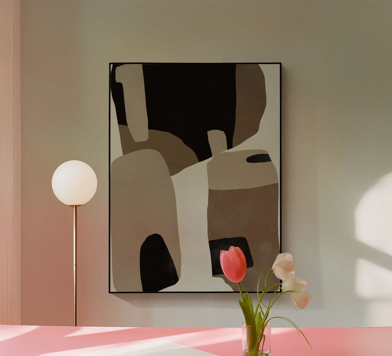 Inspo minimal neutral abstract 07 plexiglass da Little Dean
