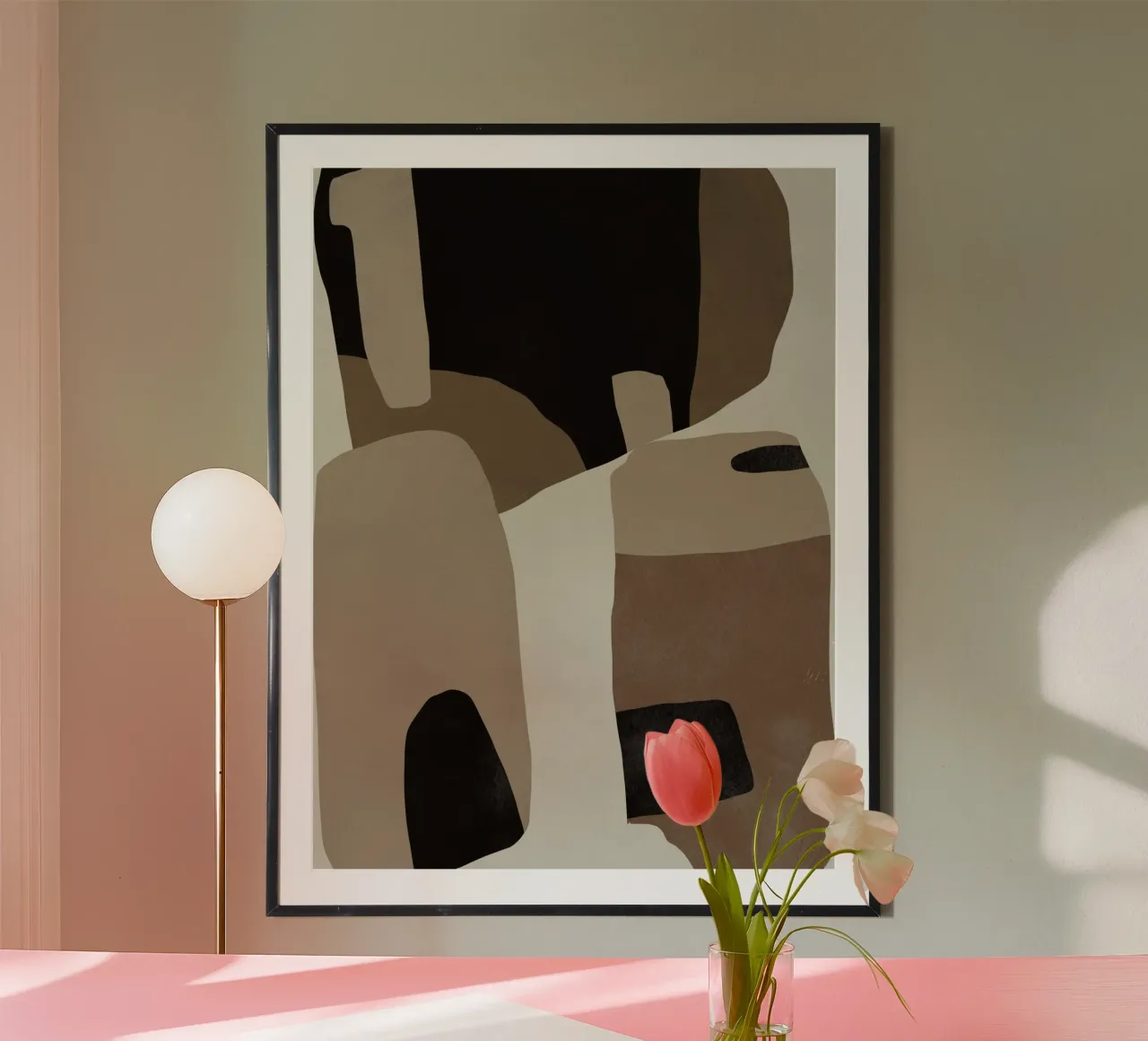 Inspo minimal neutral abstract 07 poster da Little Dean