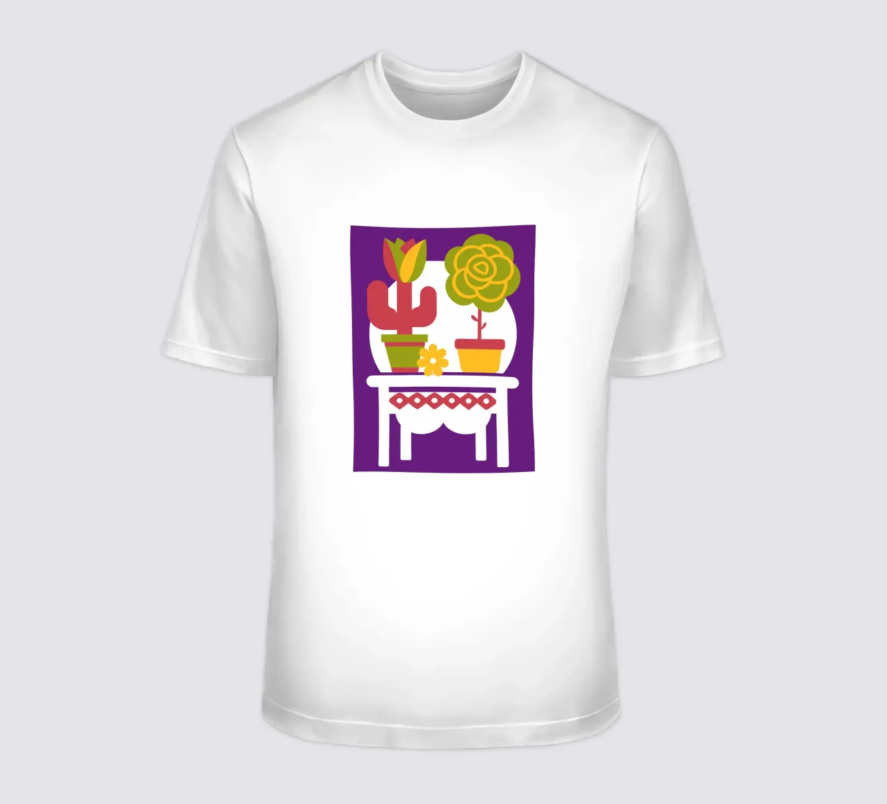 Cactus e rose t-shirt da FLOWER PLACE SHOP