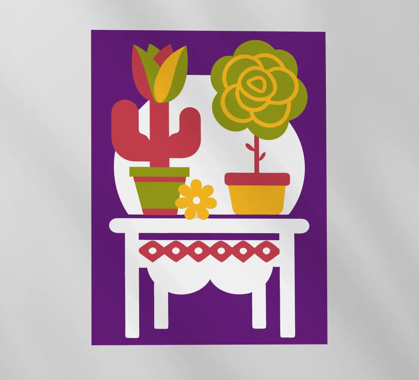 Cactus and Roses pellicola backlit da FLOWER PLACE SHOP