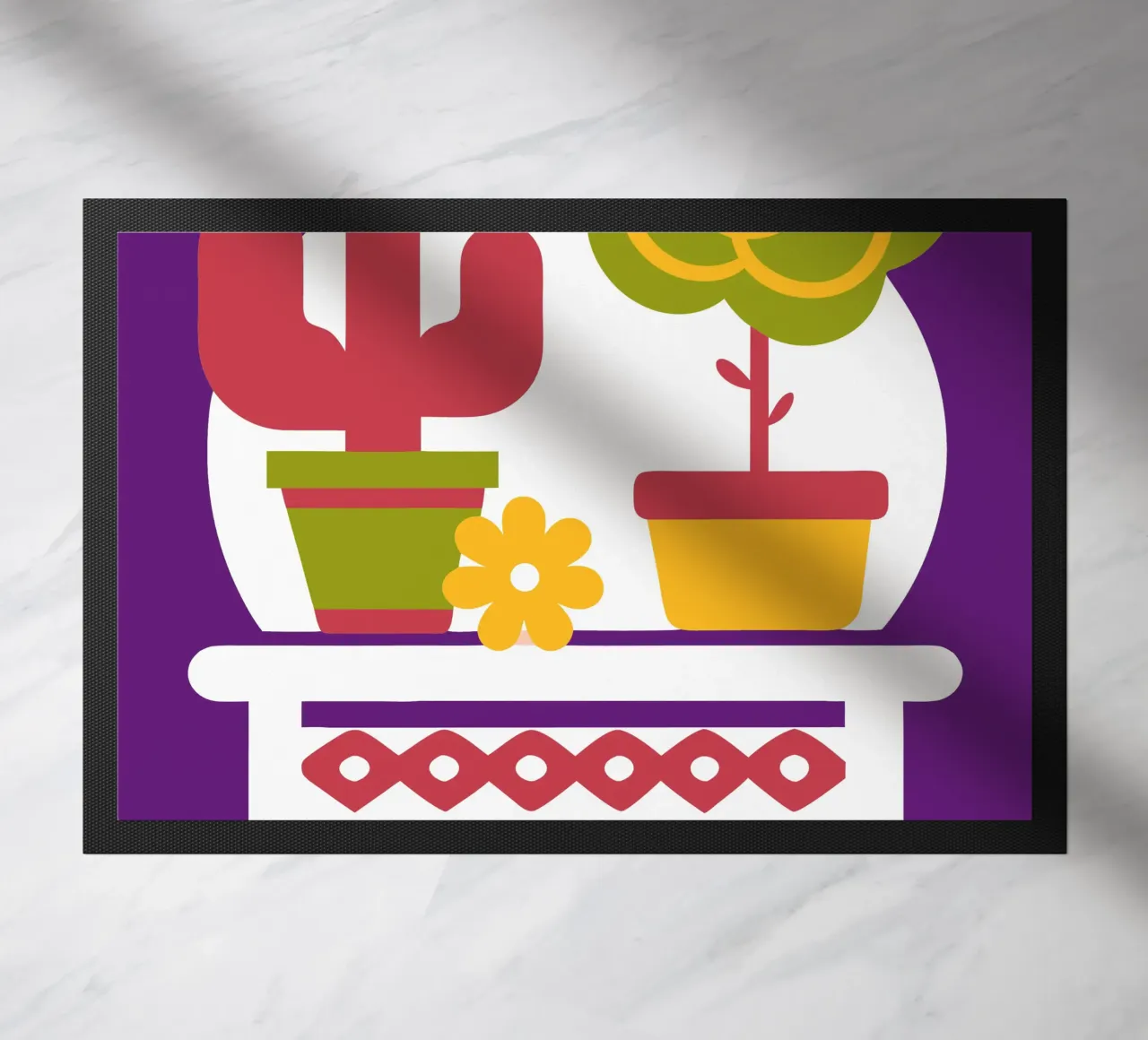 Cactus e rose zerbino da FLOWER PLACE SHOP