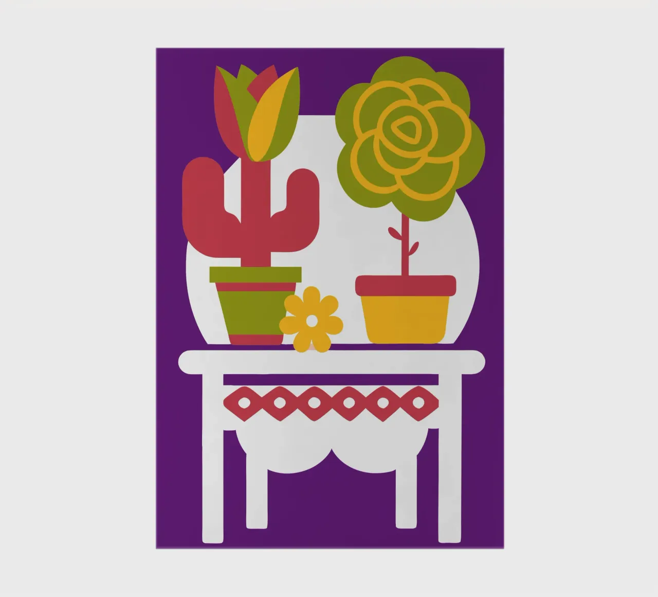 Cactus and Roses notebook by FLOWER PLACE SHOP
