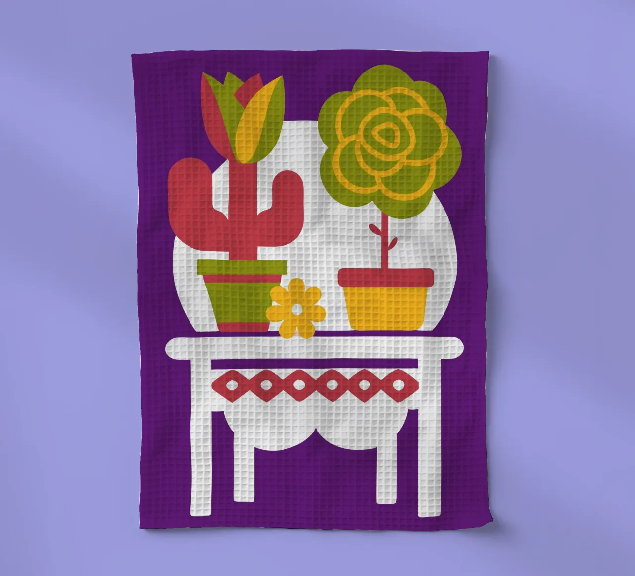 Cactus e rose canovaccio da cucina da FLOWER PLACE SHOP