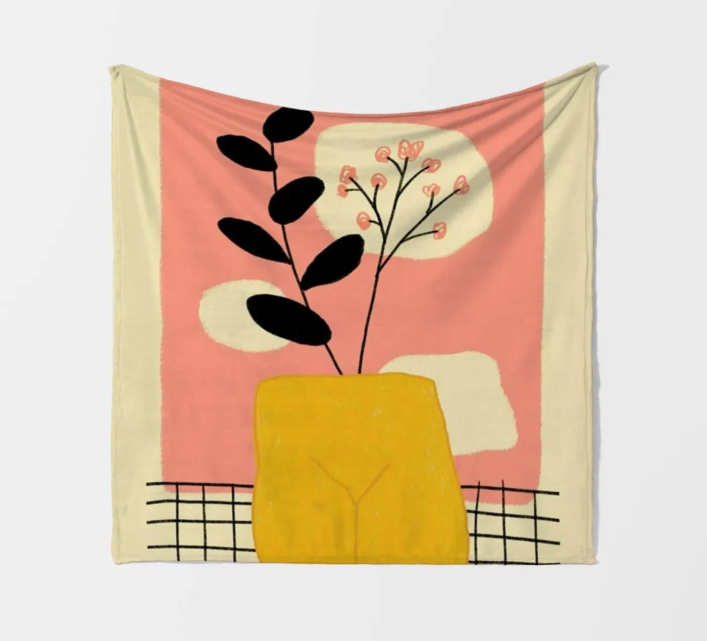 Rosa plaid polaire de Pure