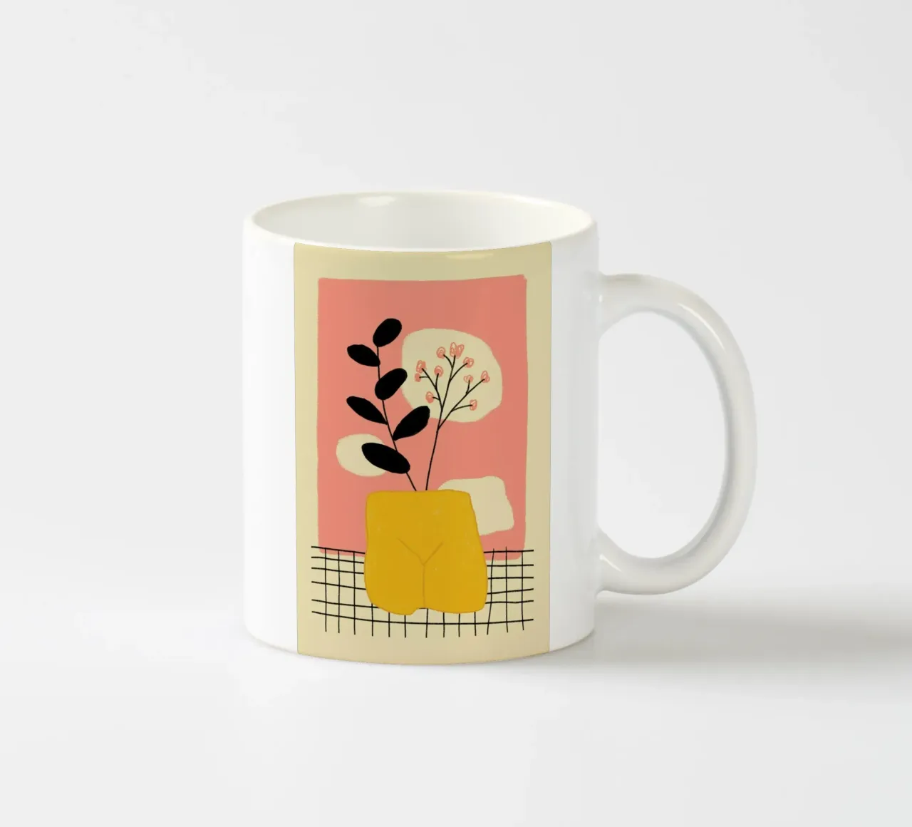 Rosa tazza in ceramica da Pure