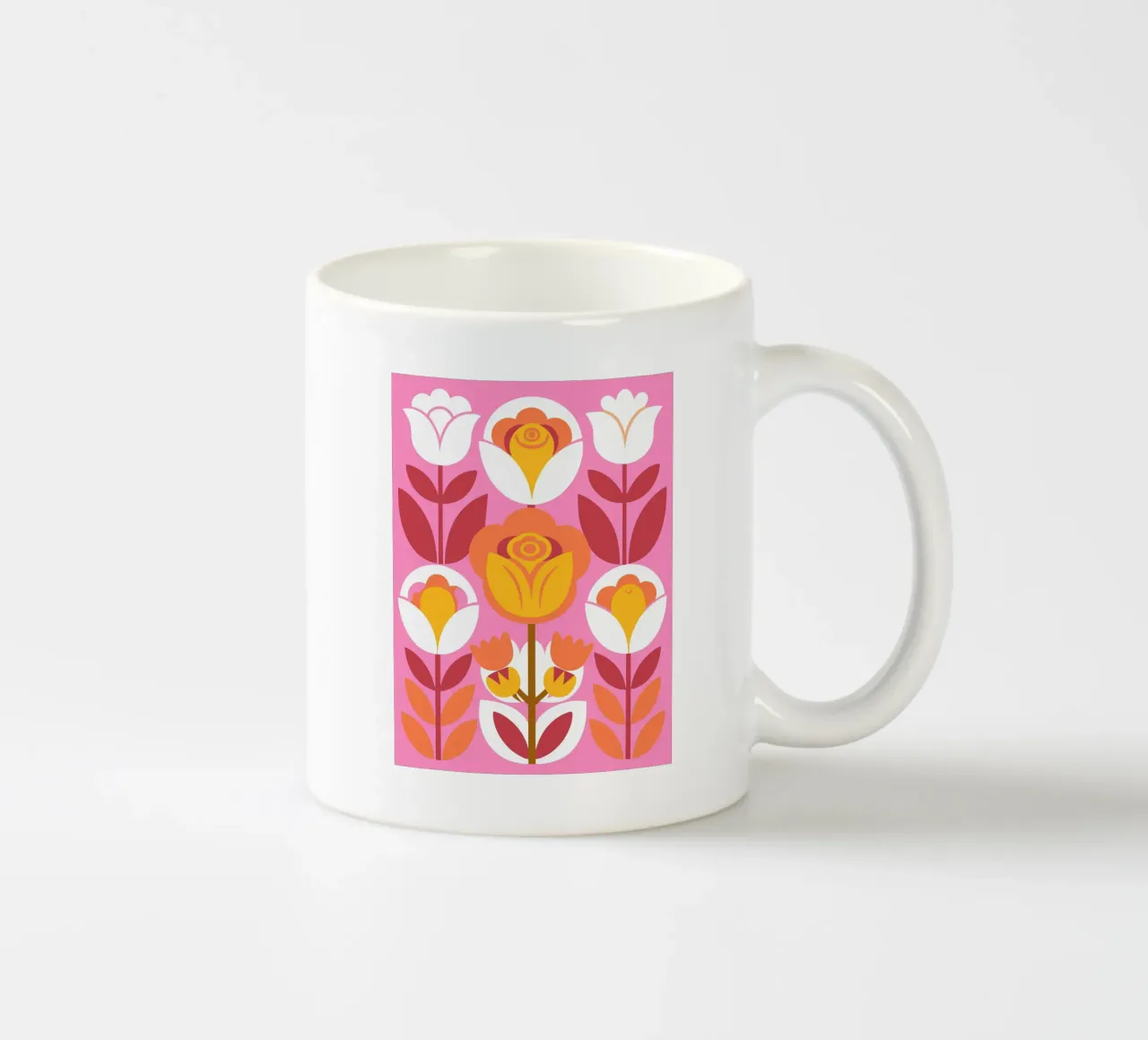 La bellezza dei petali di fiori tazza in ceramica da FLOWER PLACE SHOP