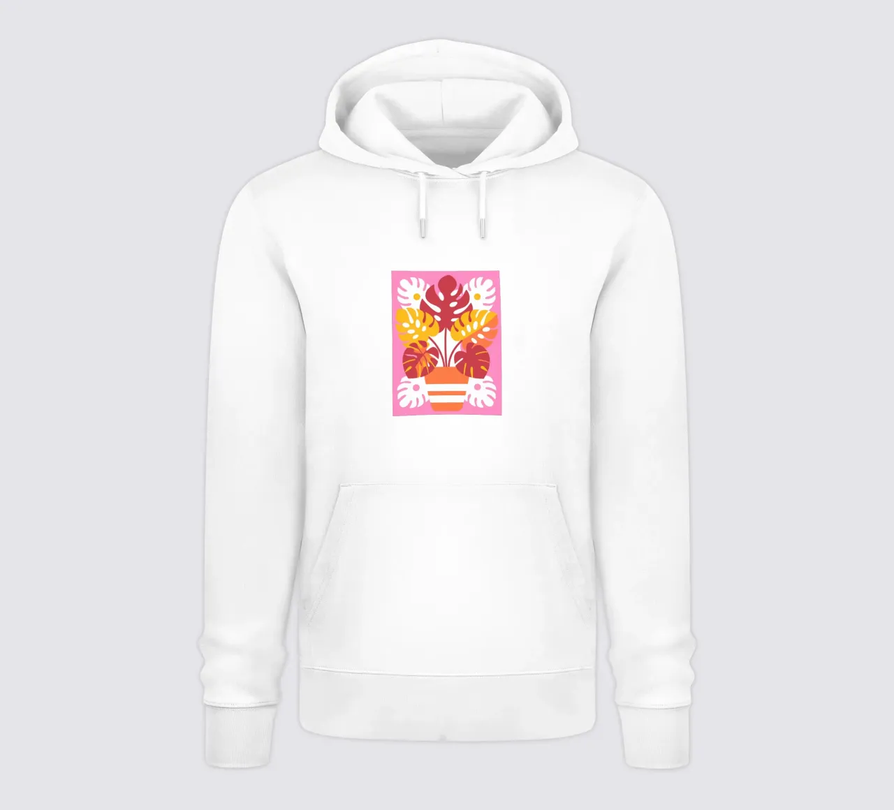 Monstera in vaso felpa con cappuccio da FLOWER PLACE SHOP