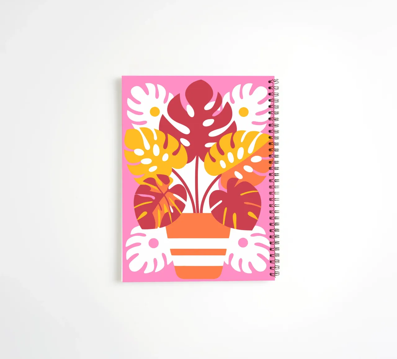 Monstera in a Vase spiral notebook by FLOWER PLACE SHOP