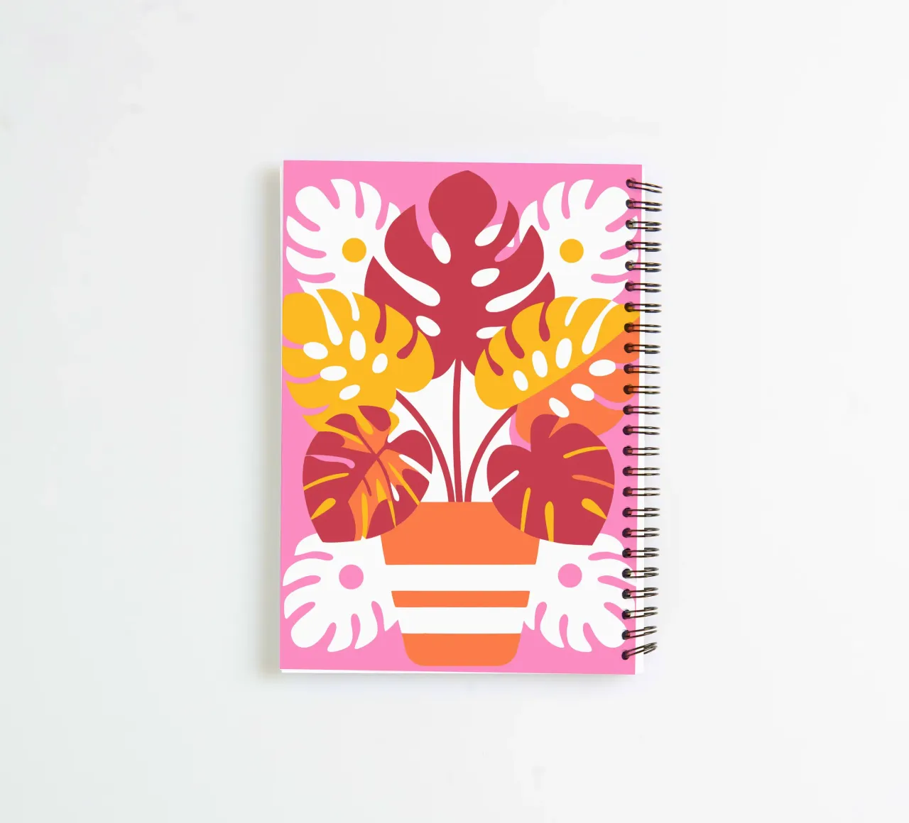 Monstera in a Vase spiral notebook by FLOWER PLACE SHOP