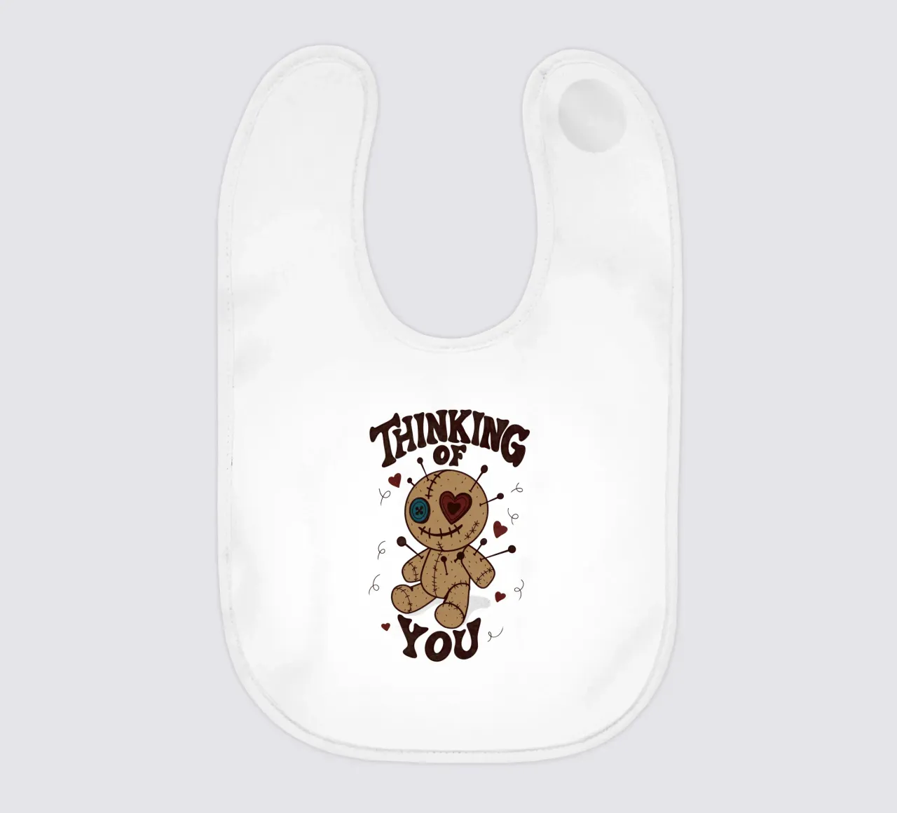 Thinking of you baby bib by Loobs
