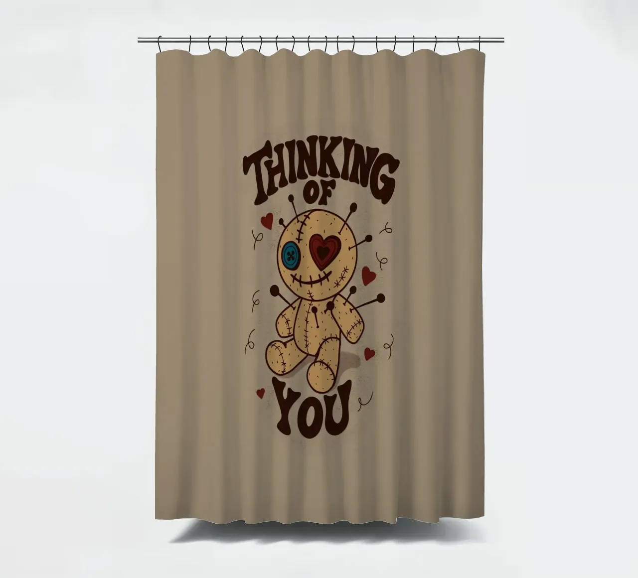 Thinking of you shower curtain by Loobs