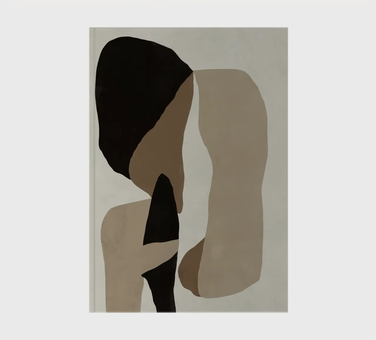 Inspo minimal neutral abstract 08 notebook by Little Dean