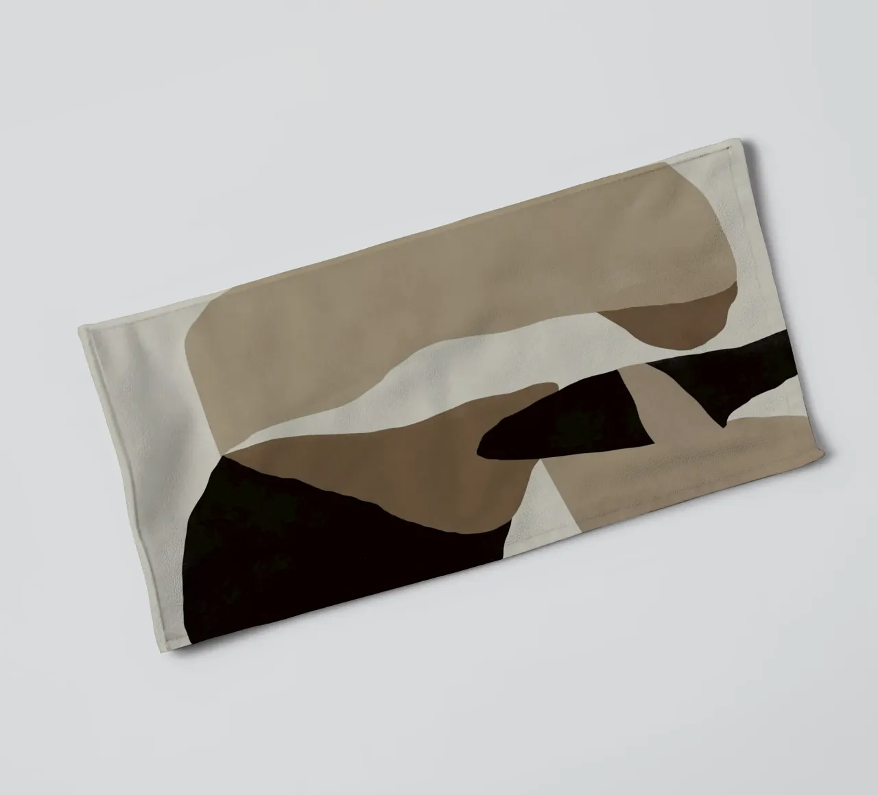 Inspo minimal neutral abstract 08 towel by Little Dean