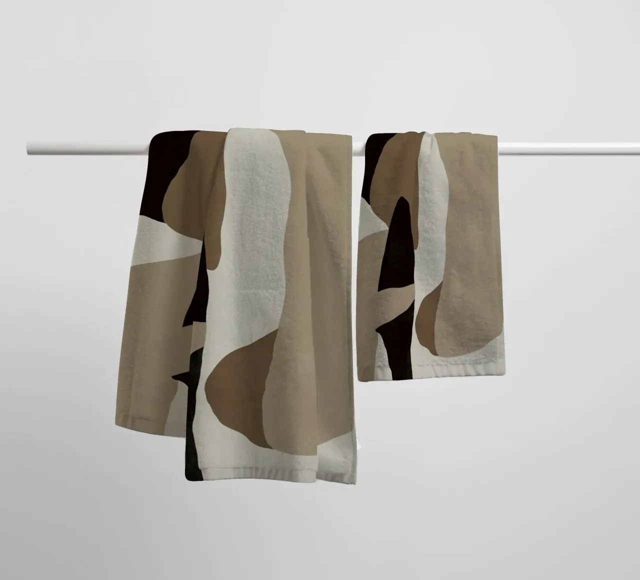 Inspo minimal neutral abstract 08 asciugamano da bagno da Little Dean