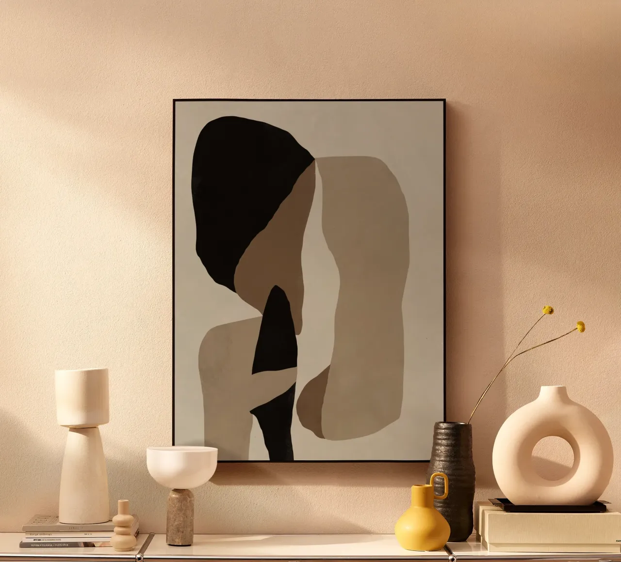 Inspo minimal neutral abstract 08 alluminio dibond da Little Dean