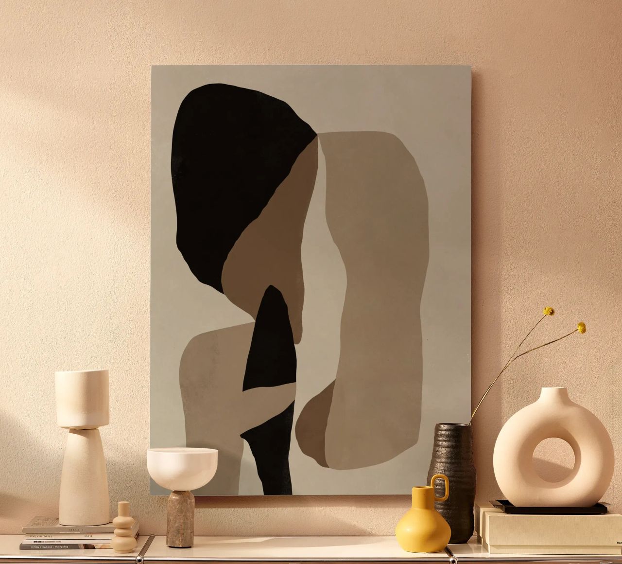Inspo minimal neutral abstract 08 alluminio dibond da Little Dean