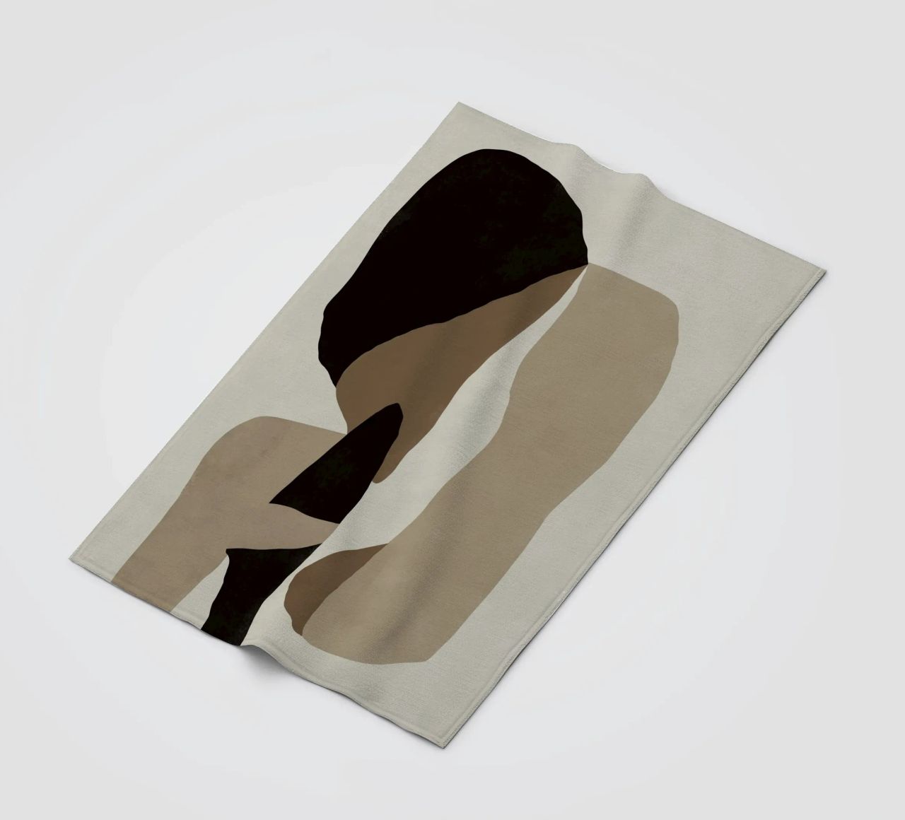 Inspo minimal neutral abstract 08 coperta in pile da Little Dean