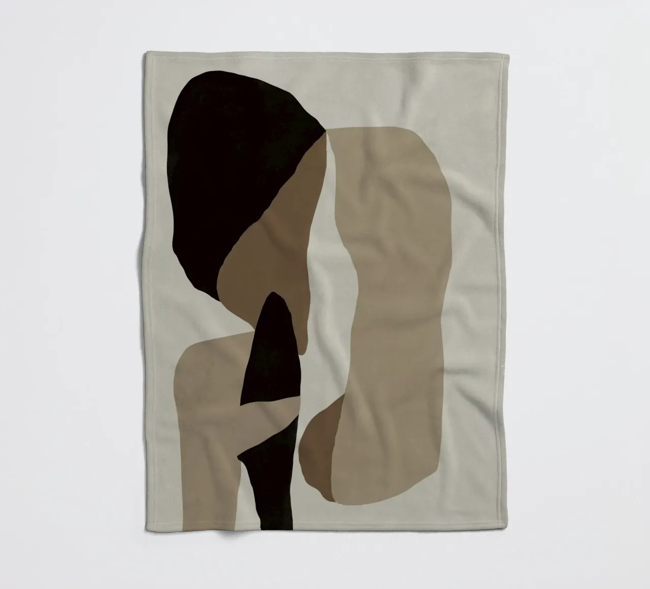 Inspo minimal neutral abstract 08 coperta in pile da Little Dean