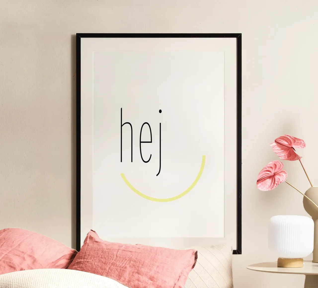 hej. poster da FRICKE DESIGN