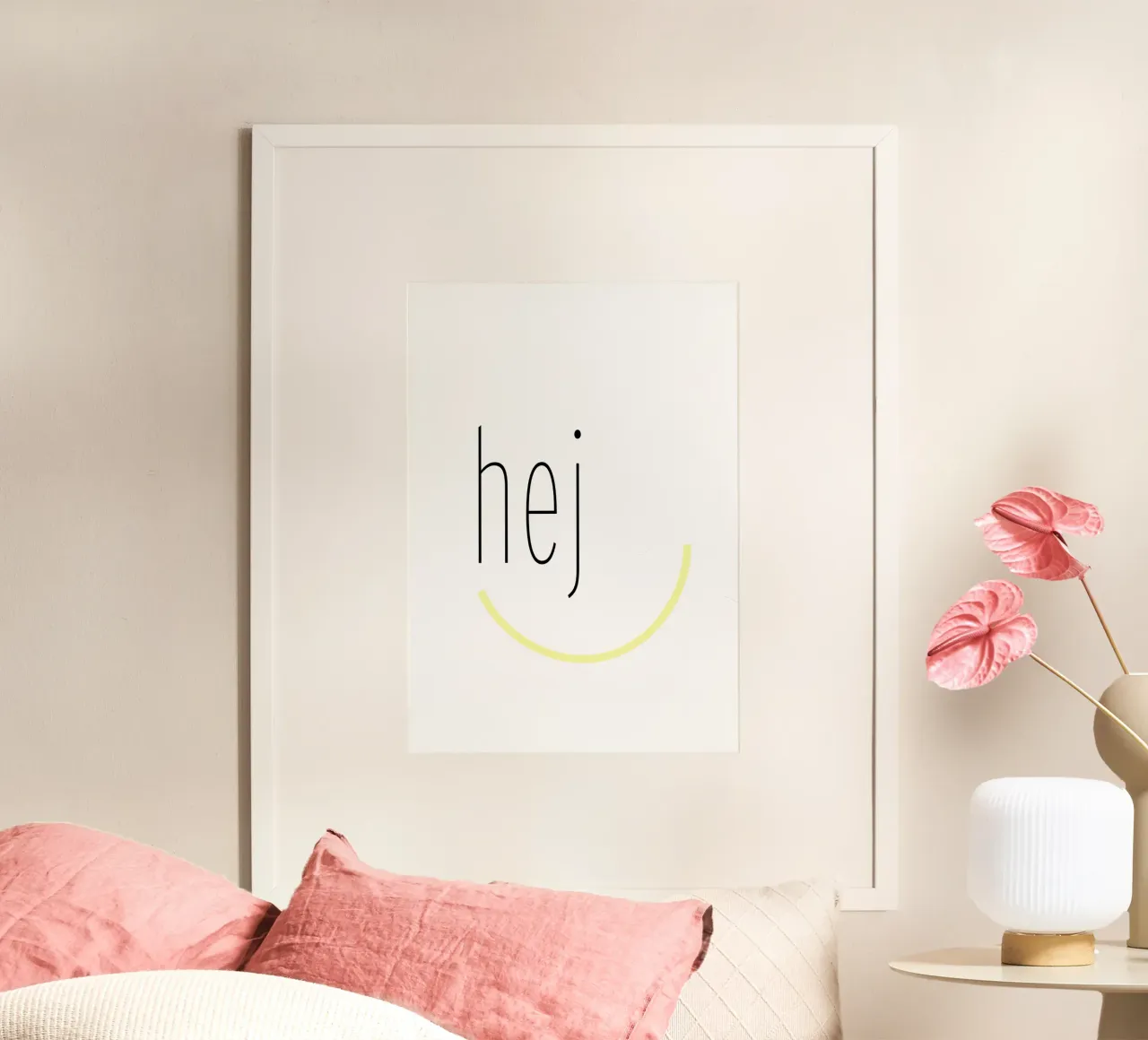 hej. poster da FRICKE DESIGN