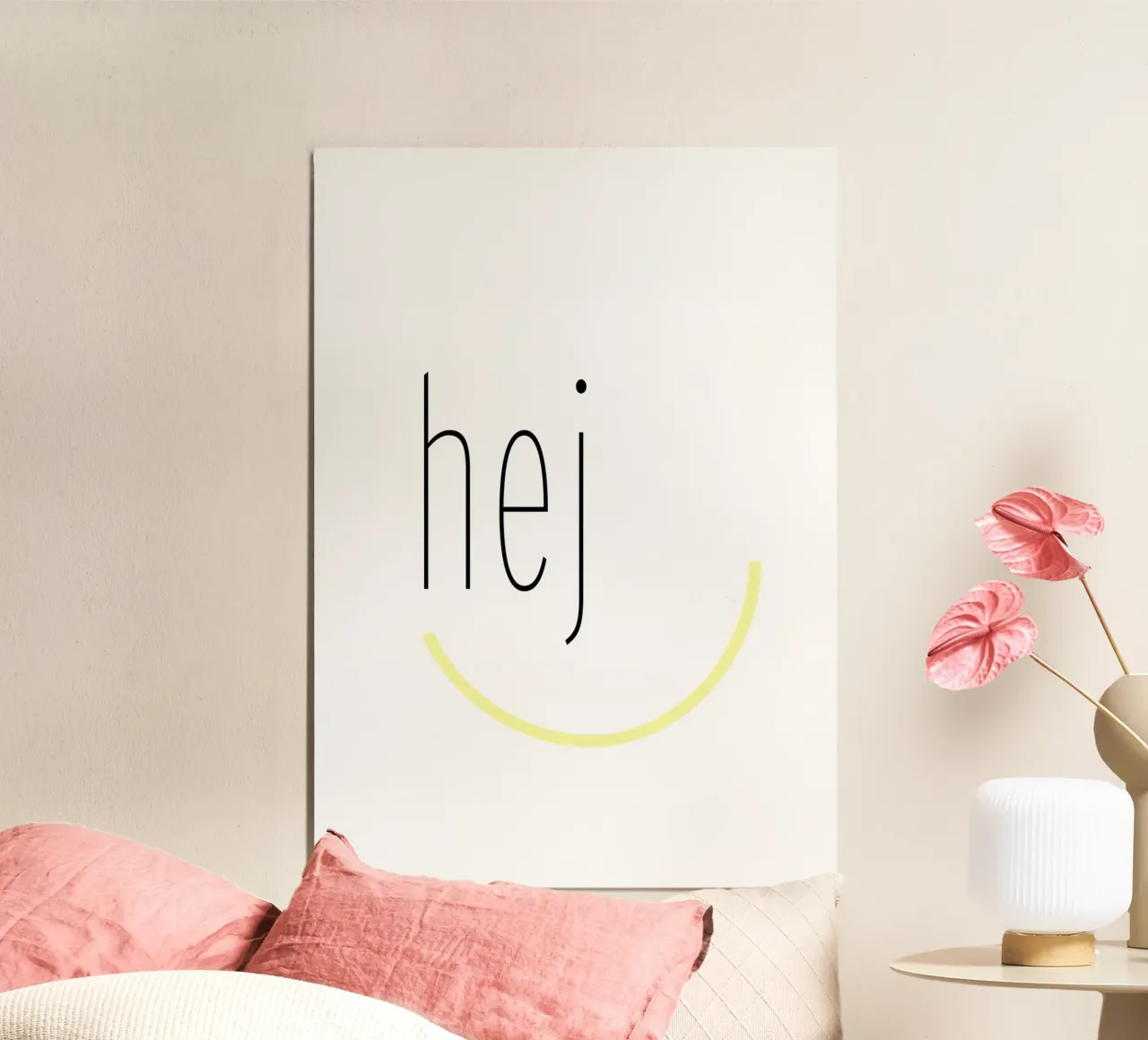 hej. poster da FRICKE DESIGN