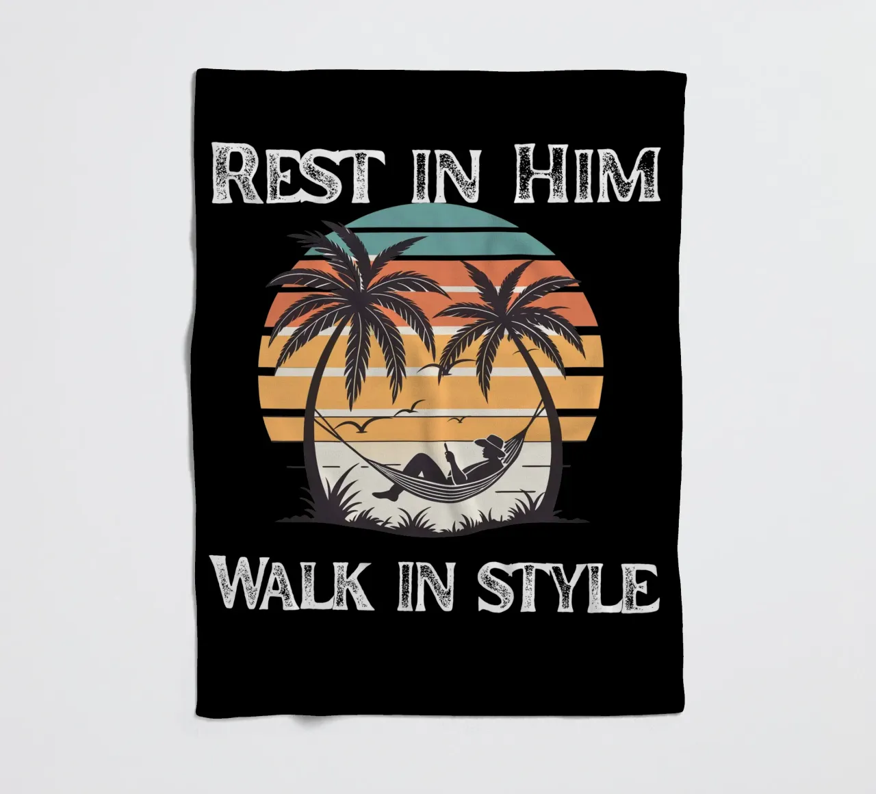 Rest in Grace Walk in Confidence Peace Within Style on Point Fleecedecke von Lionandlamb