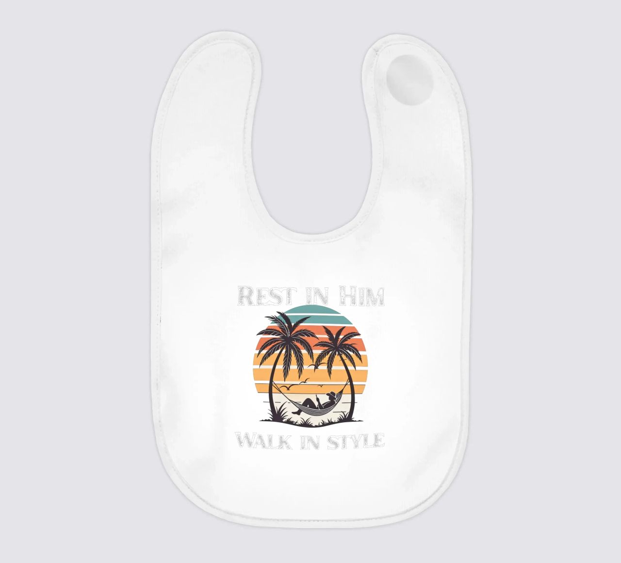 Rest in Grace Walk in Confidence Peace Within Style on Point Babylätzchen von Lionandlamb