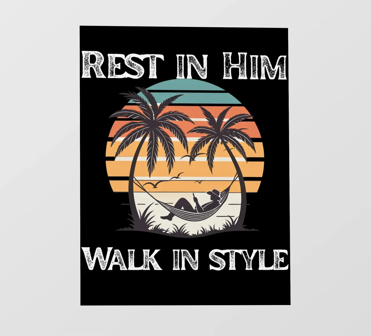 Rest in Grace Walk in Confidence Peace Within Style on Point PVC Plane von Lionandlamb