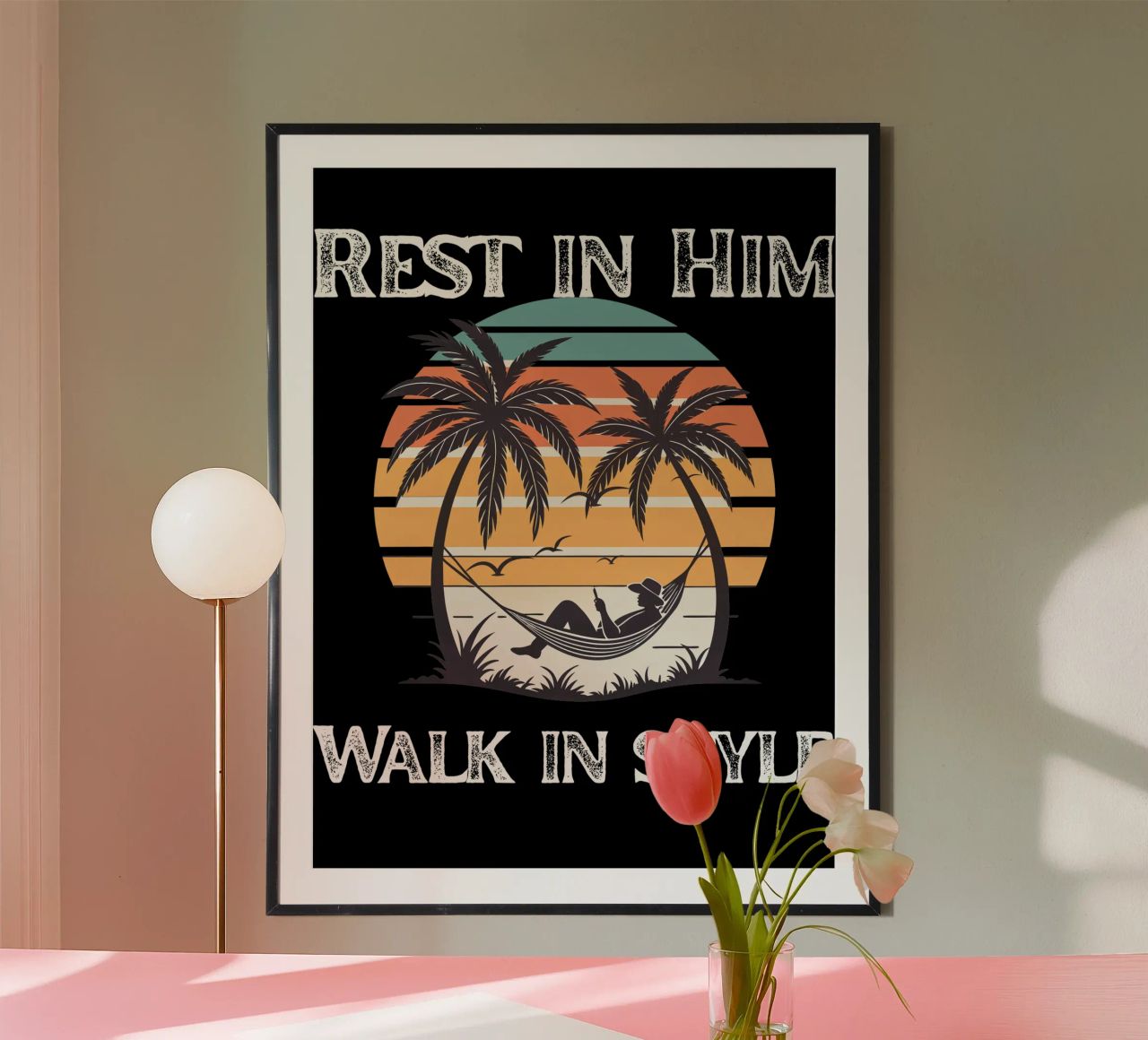 Rest in Grace Walk in Confidence Peace Within Style on Point Hahnemühle von Lionandlamb