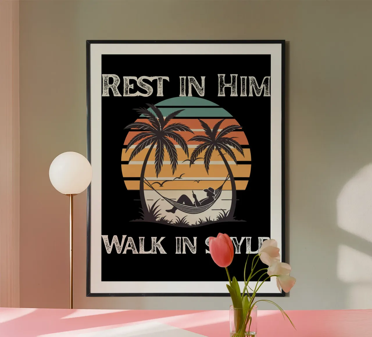 Rest in Grace Walk in Confidence Peace Within Style on Point Hahnemühle von Lionandlamb