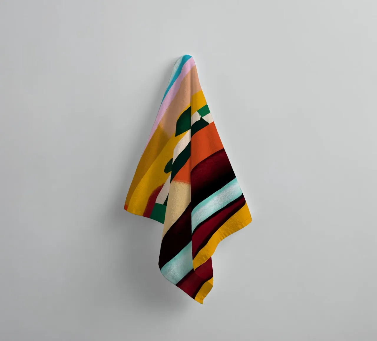 River runs through towel by Little Dean