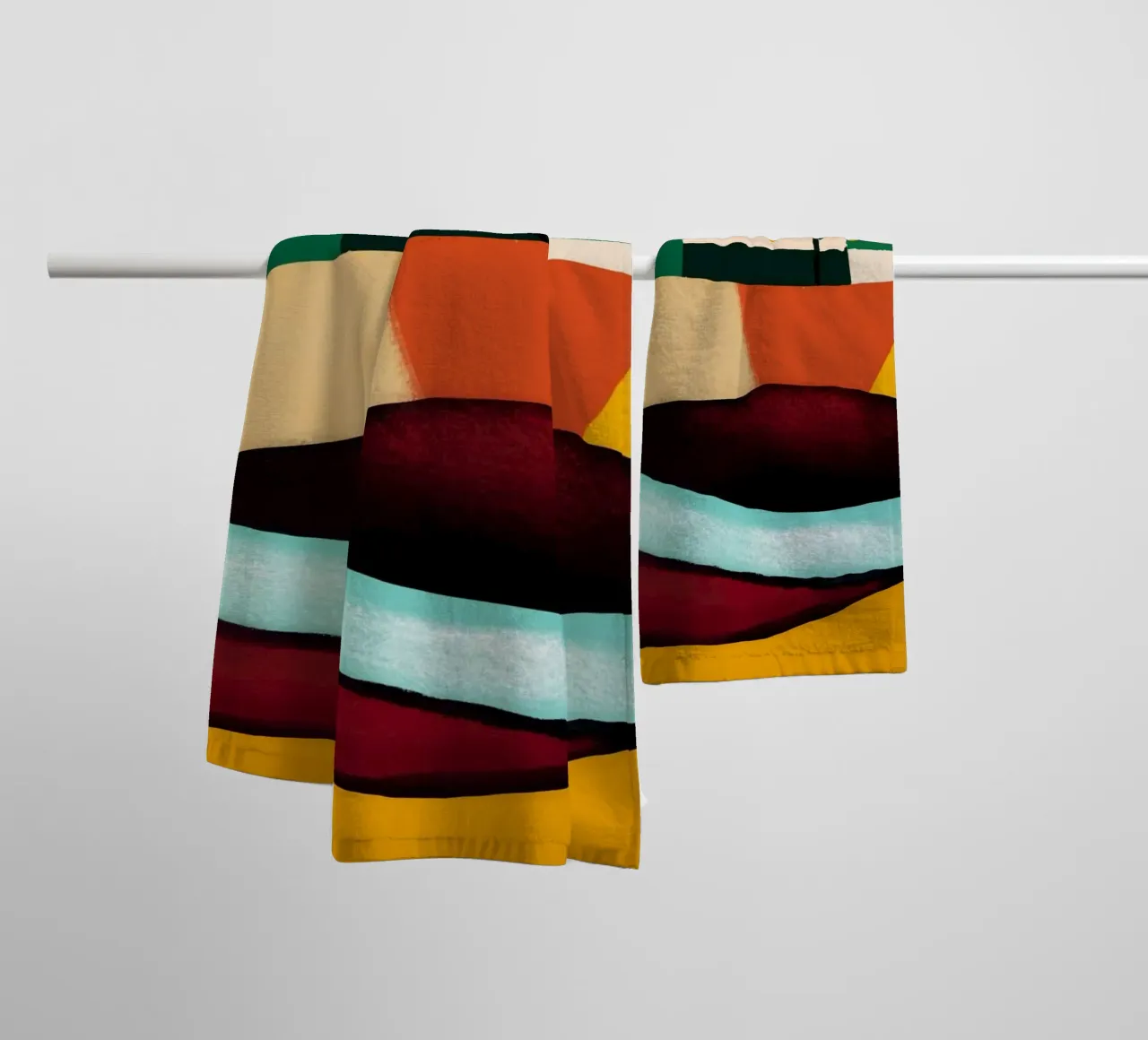 River runs through towel by Little Dean