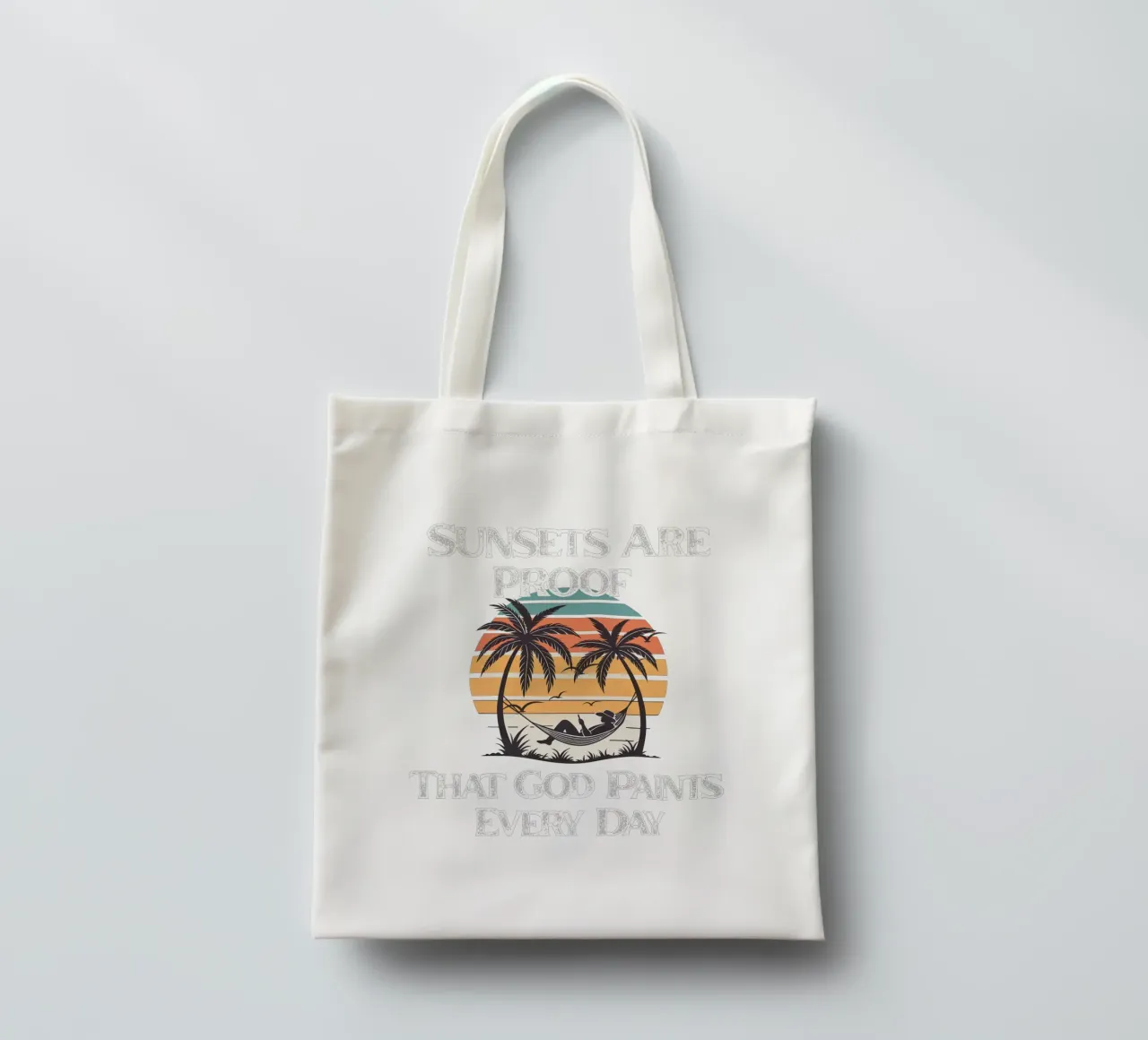 I tramonti sono le pennellate quotidiane di Dio Un capolavoro di Dio borsa in juta da Lionandlamb