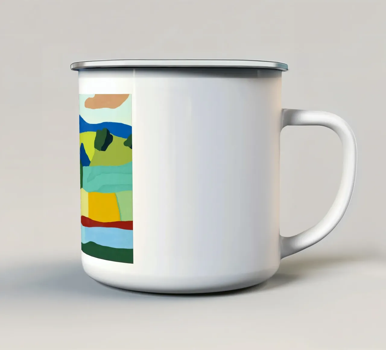 Terra dai mille colori tazza in smalto da Little Dean
