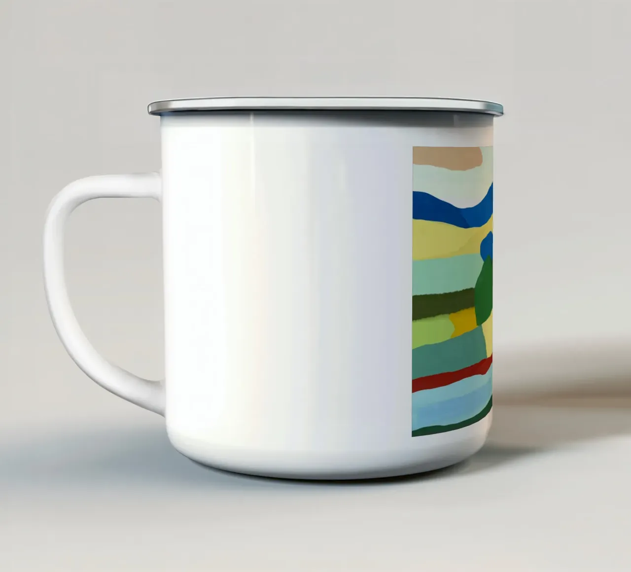 Terra dai mille colori tazza in smalto da Little Dean