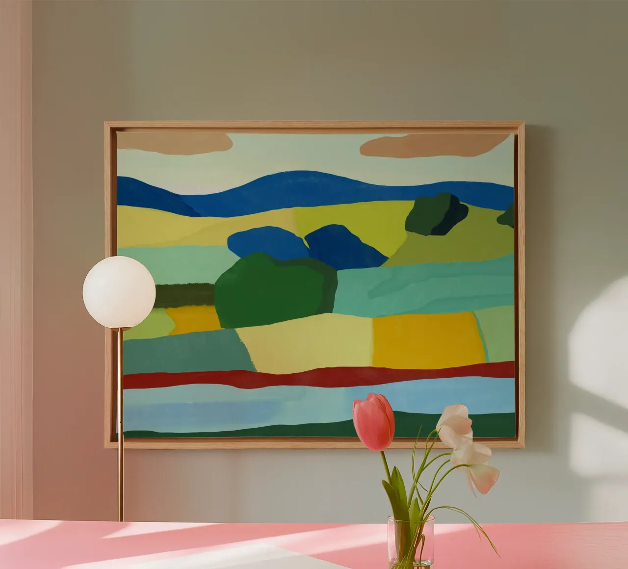 Un pays aux multiples couleurs toile de Little Dean