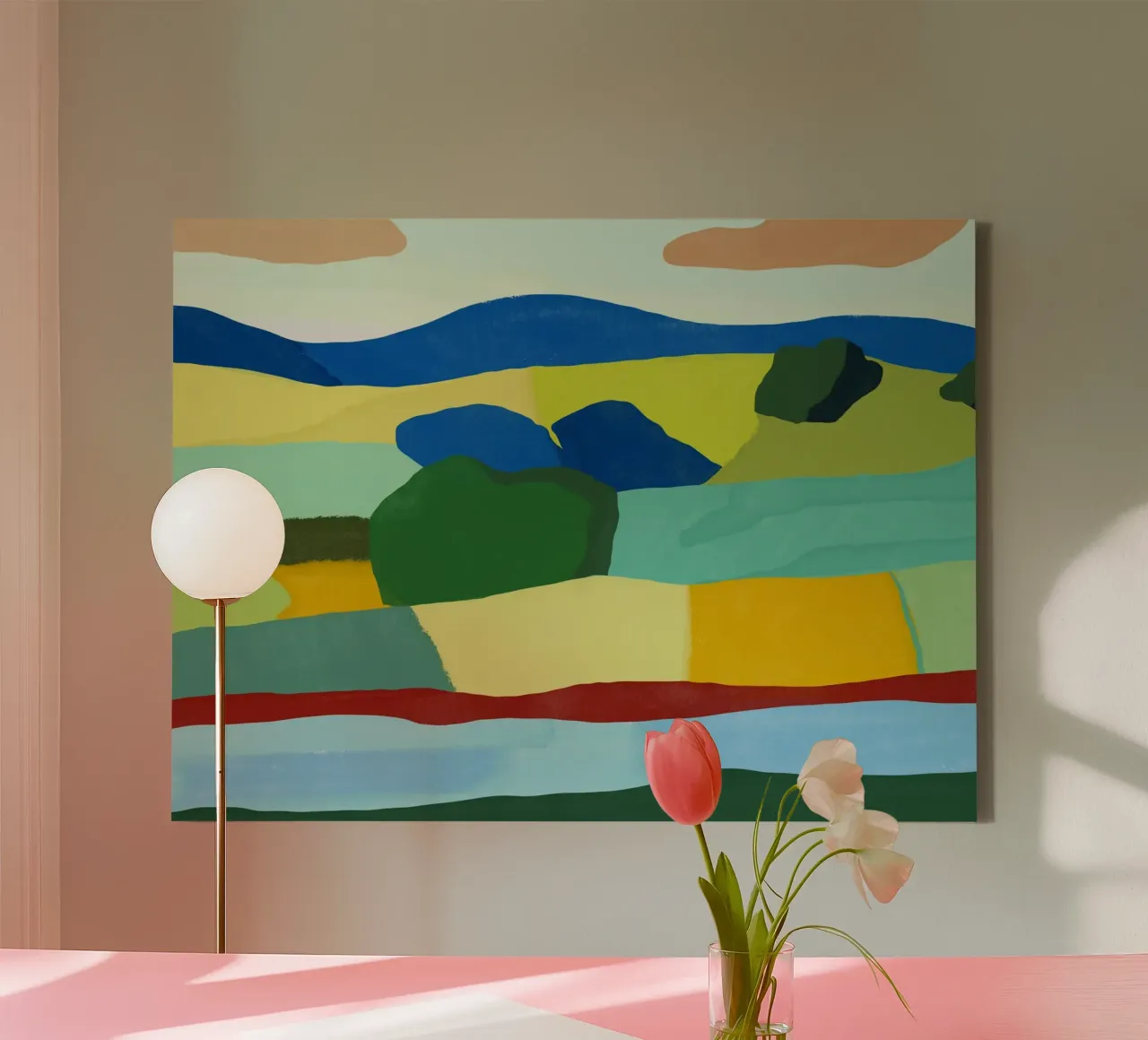 Un pays aux multiples couleurs toile de Little Dean