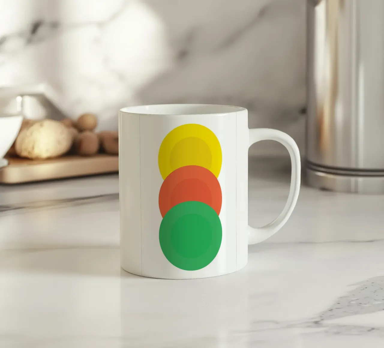 Tavolozza di impilamento colorata tazza in ceramica da galihstudio