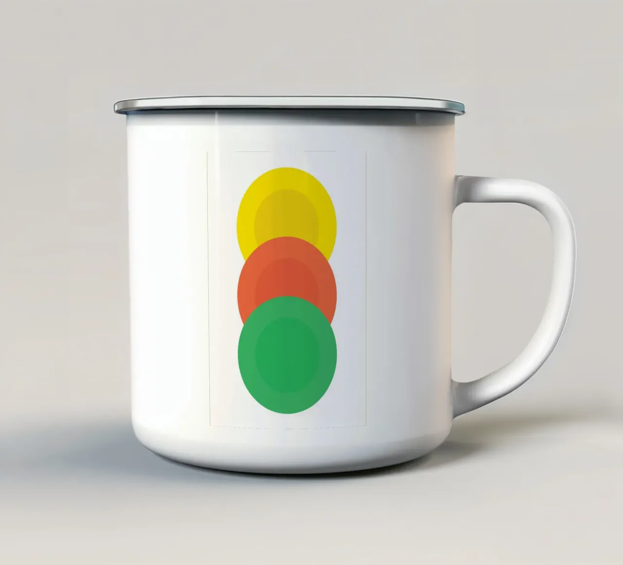 Tavolozza di impilamento colorata tazza in smalto da galihstudio